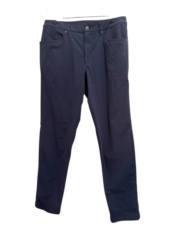 LULULEMON ABC Classic Fit 5 Pocket Pant True Navy size 33 Warpstream 32” Inseam
